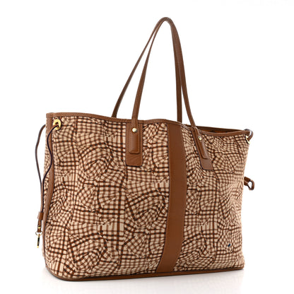 MCM Visetos Large Liz Reversible Shopper Tote Cognac 5 of 26