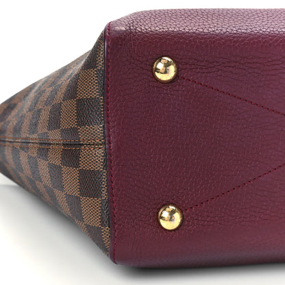 Louis Vuitton Damier Ebene Cuir Taurillon Hyde Park Fuchsia 8 of 9
