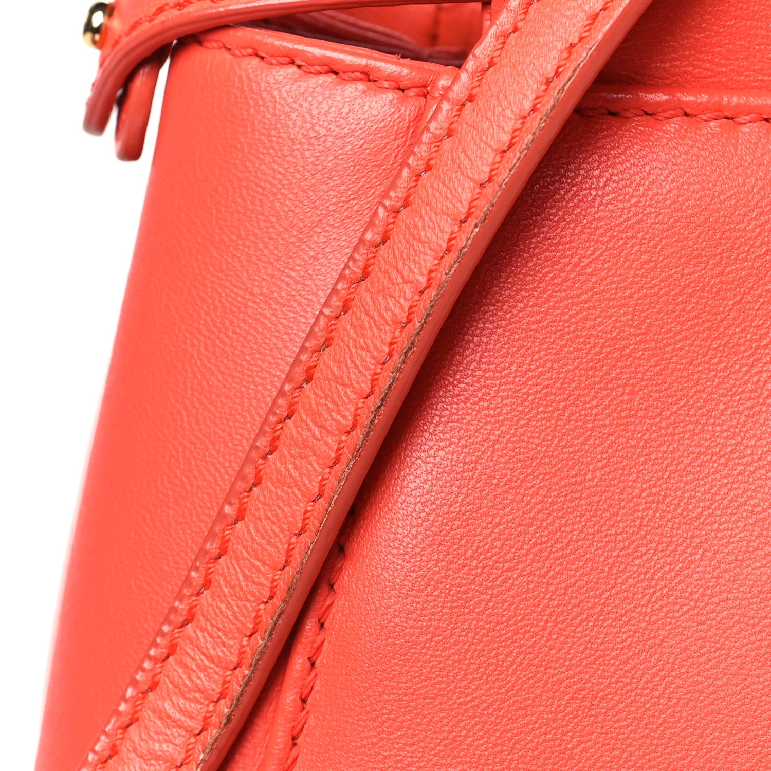 Fendi Nappa Mini Peekaboo Iconic Satchel Azalea 9 of 10