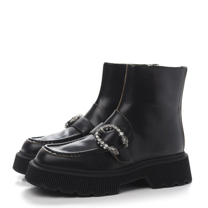 Gucci Cordovan Lux Dionysus Hunder Boots 40 Black 3 of 9