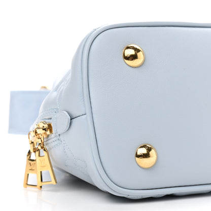 Louis Vuitton Calfskin Bubblegram Alma BB Ice Blue 8 of 10