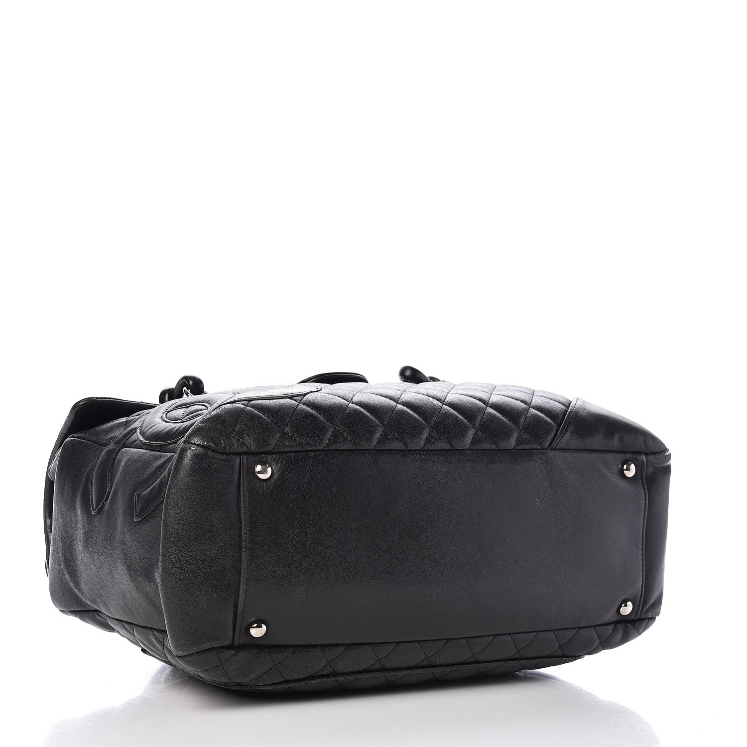 Chanel Calfskin Quilted Large Cambon Flap Black 4 of 19