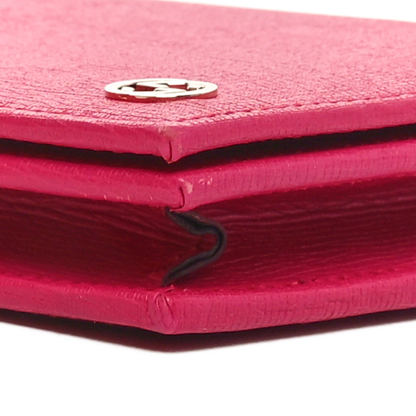 Textured Calfskin Medium Betty Chain Wallet Blossom