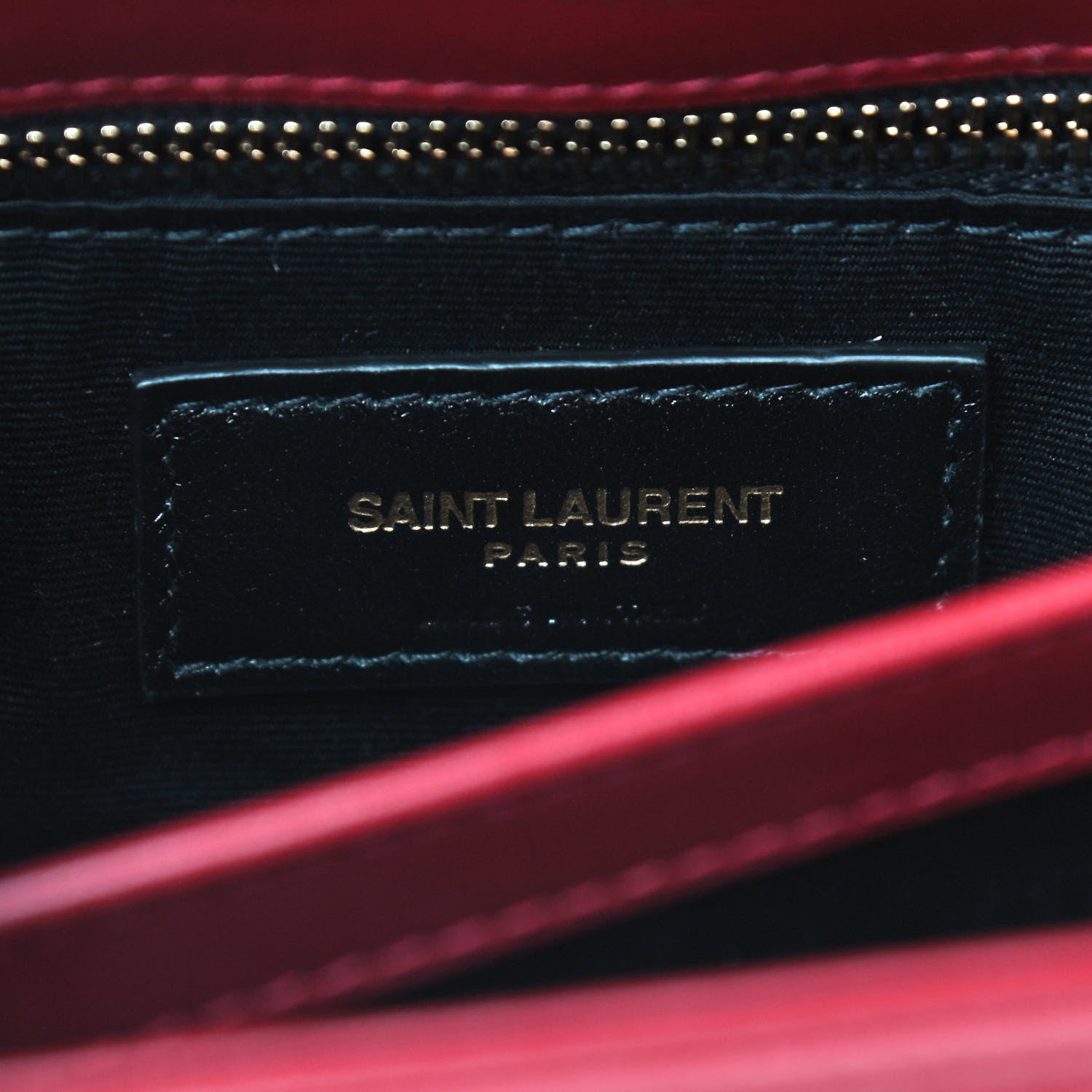 Saint Laurent Calfskin Y Quilted Monogram Toy Loulou Crossbody Bag Opyum Red 6 of 10