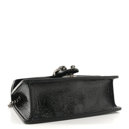 Gucci Crinkled Patent Mini Dionysus Shoulder Bag Black 4 of 10
