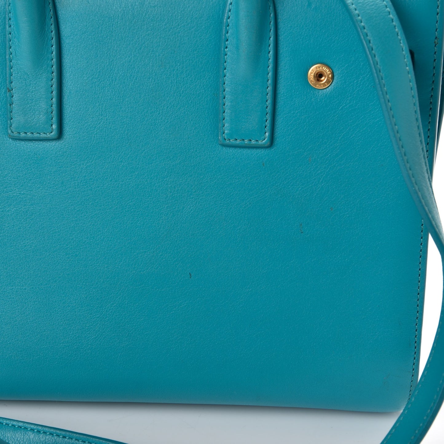 Calfskin Nano Sac De Jour Turquoise