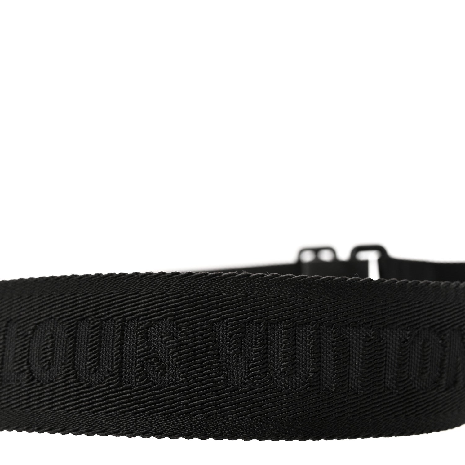 Louis Vuitton Nylon Calfskin Shoulder Strap Black Black 4 of 6