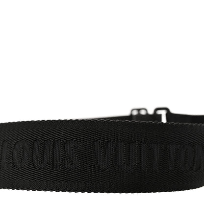 Louis Vuitton Nylon Calfskin Shoulder Strap Black Black 4 of 6