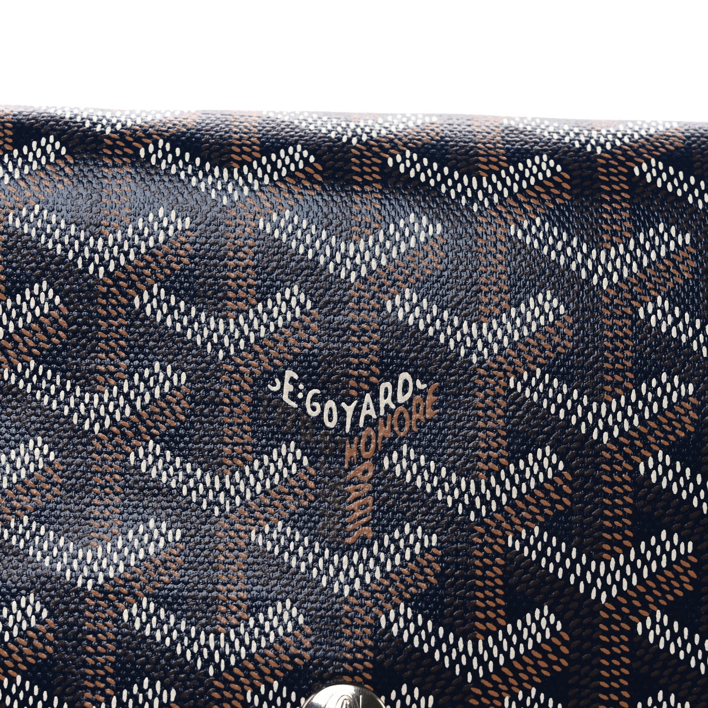 Goyardine Plumet Wallet Clutch Navy Navy