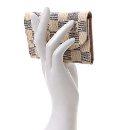 Louis Vuitton Damier Azur Rosalie Coin Purse Rose Ballerine 2 of 6