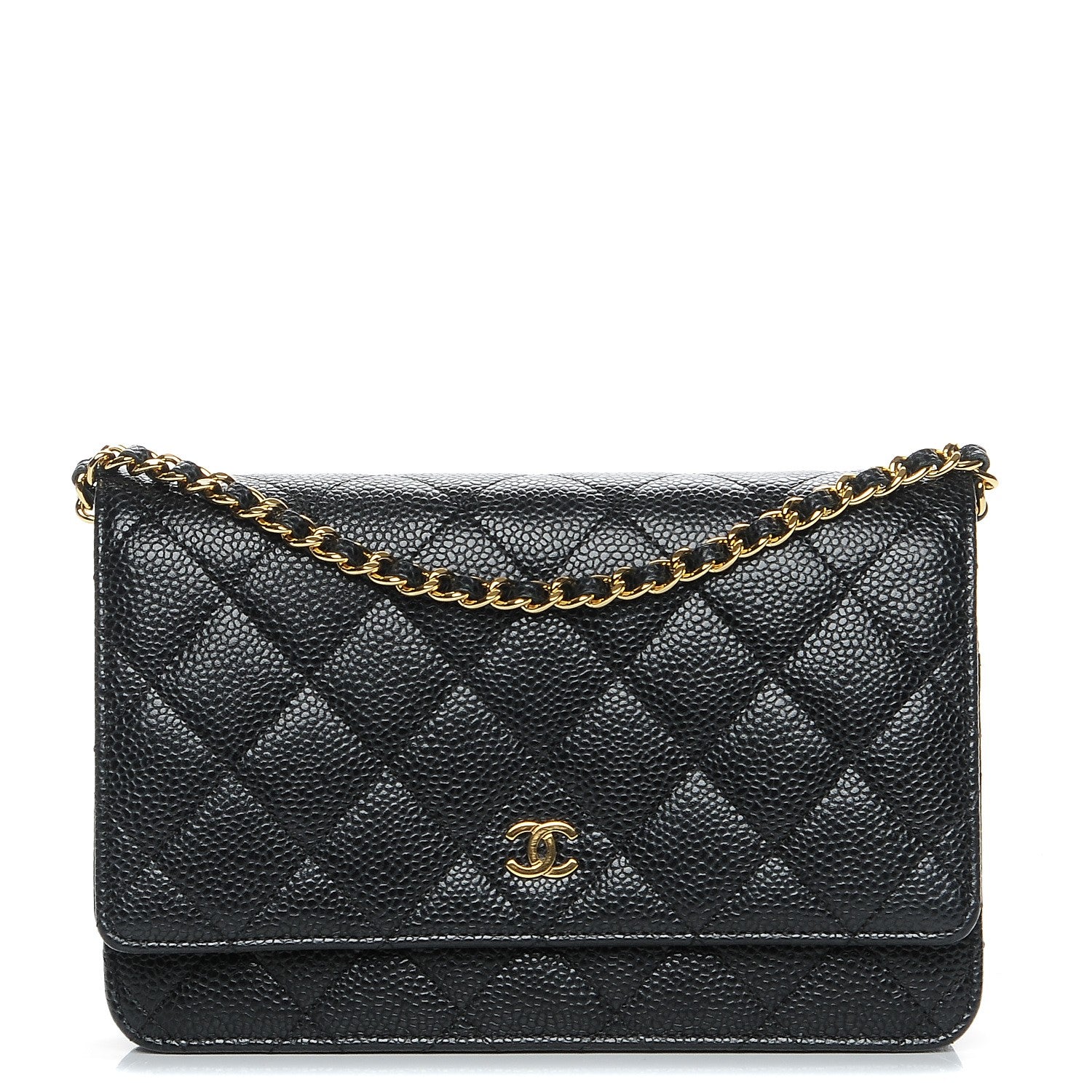 Chanel Caviar Quilted Wallet On Chain WOC Black 1 of 9