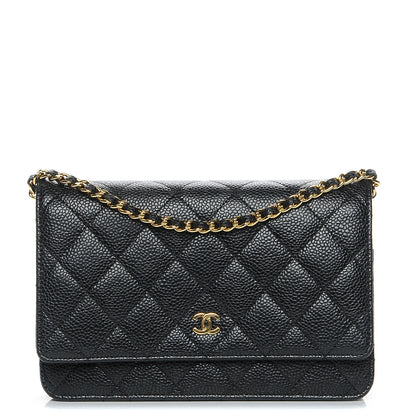 Chanel Caviar Quilted Wallet On Chain WOC Black 1 of 9