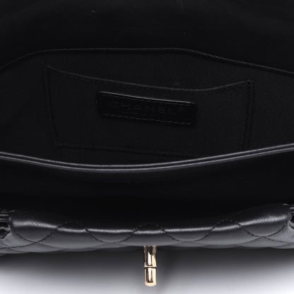 Chanel Lambskin Quilted Fold Up Again Clutch Black 5 of 17