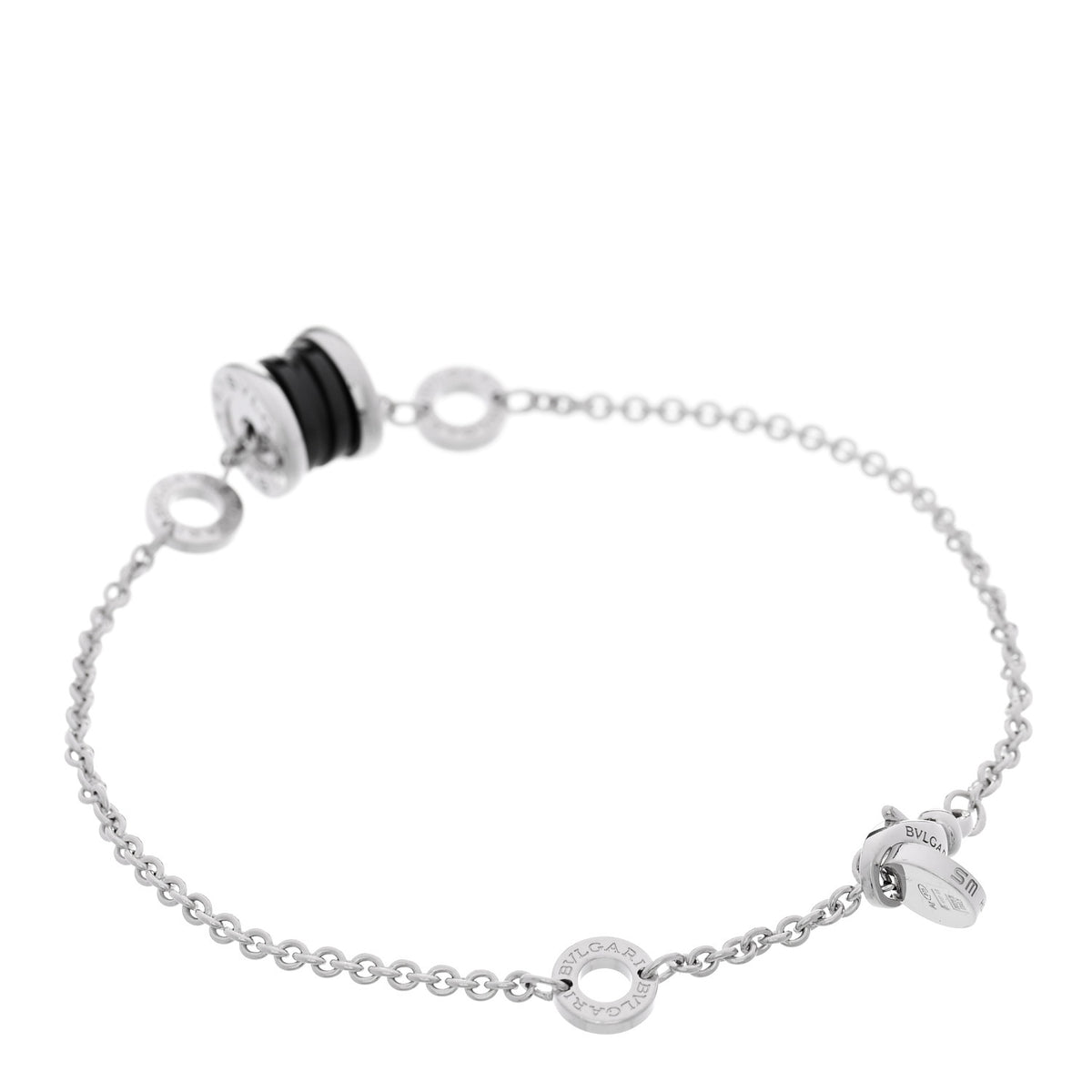 Sterling Silver Black Ceramic Save the Children Bracelet SM
