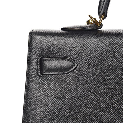 Hermes Epsom Kelly Sellier 35 Black 22 of 35