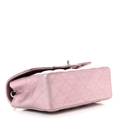 Chanel Metallic Calfskin Quilted Mini Rectangular Flap Pink 4 of 11