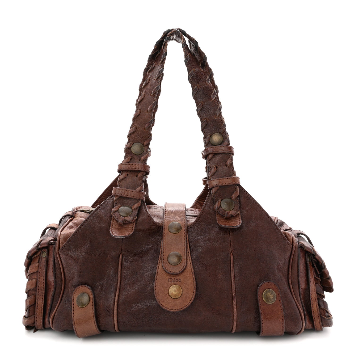 Chloe Calfskin Silverado Shoulder Bag Chocolate 1 of 12