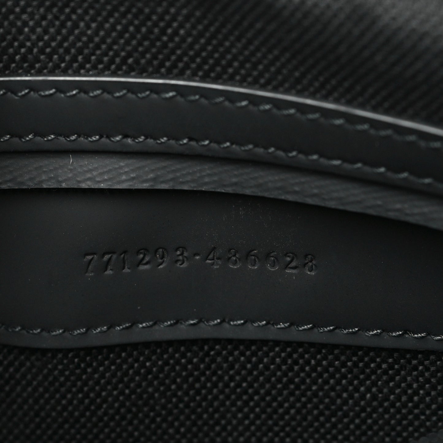 Rubber Effect Monogram GG Crossbody Bag Black