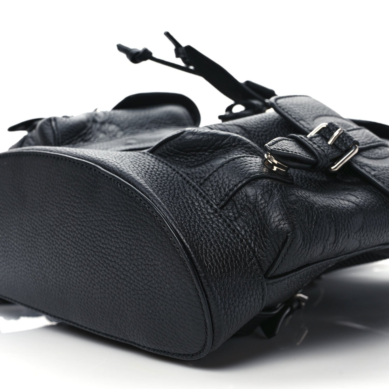 Gucci Calfskin Jumbo GG Embossed Small Backpack Black 9 of 9