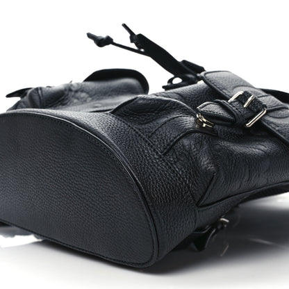 Gucci Calfskin Jumbo GG Embossed Small Backpack Black 9 of 9