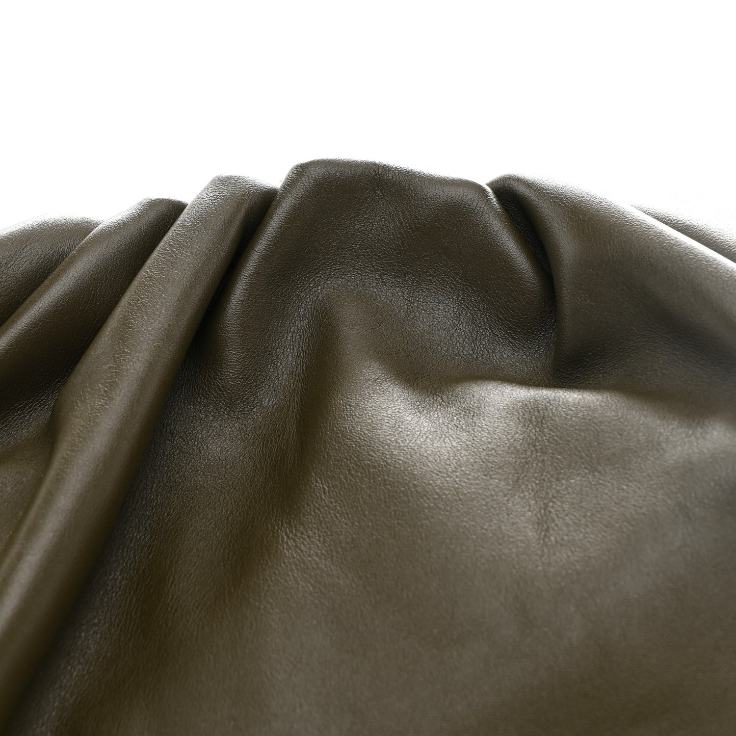 Bottega Veneta Smooth Butter Calf The Pouch Oversized Clutch Kaki Fondent 8 of 10
