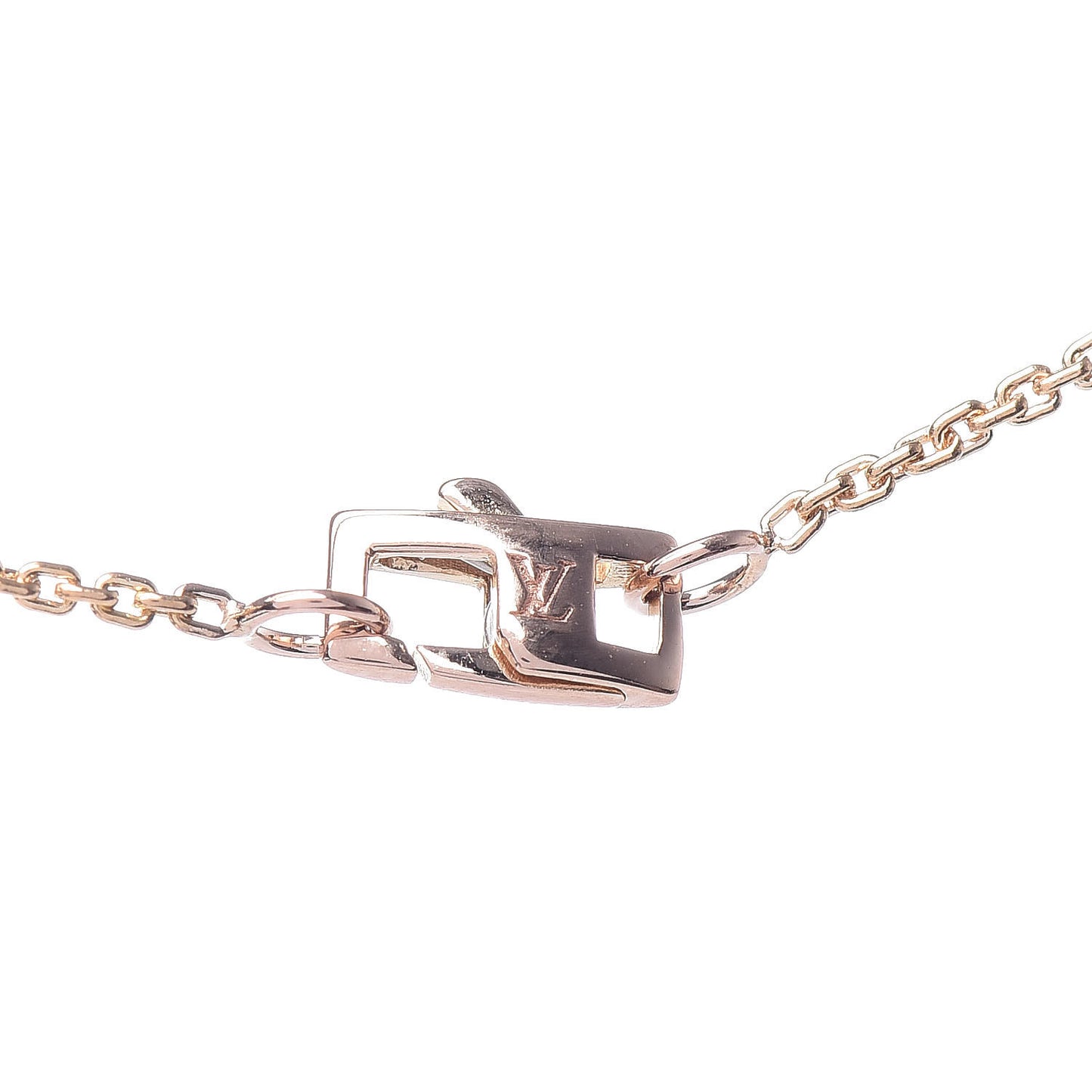 18K Pink Gold Diamond Blossom BB Pendant Necklace