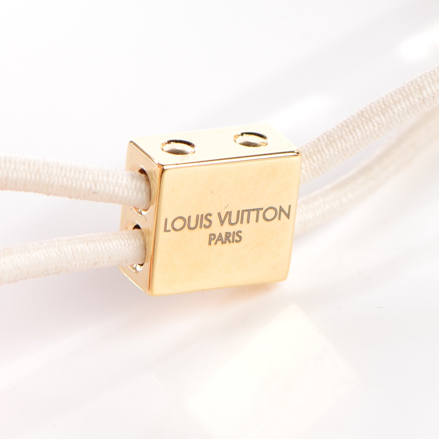 Louis Vuitton Swarovski Crystal Resin Inclusion Hair Cubes Beige 4 of 5
