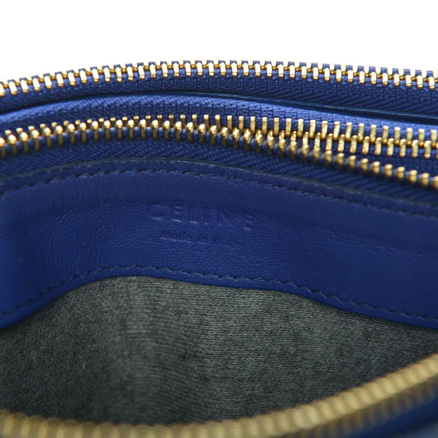 Lambskin Small Trio Crossbody Bag Violet Blue