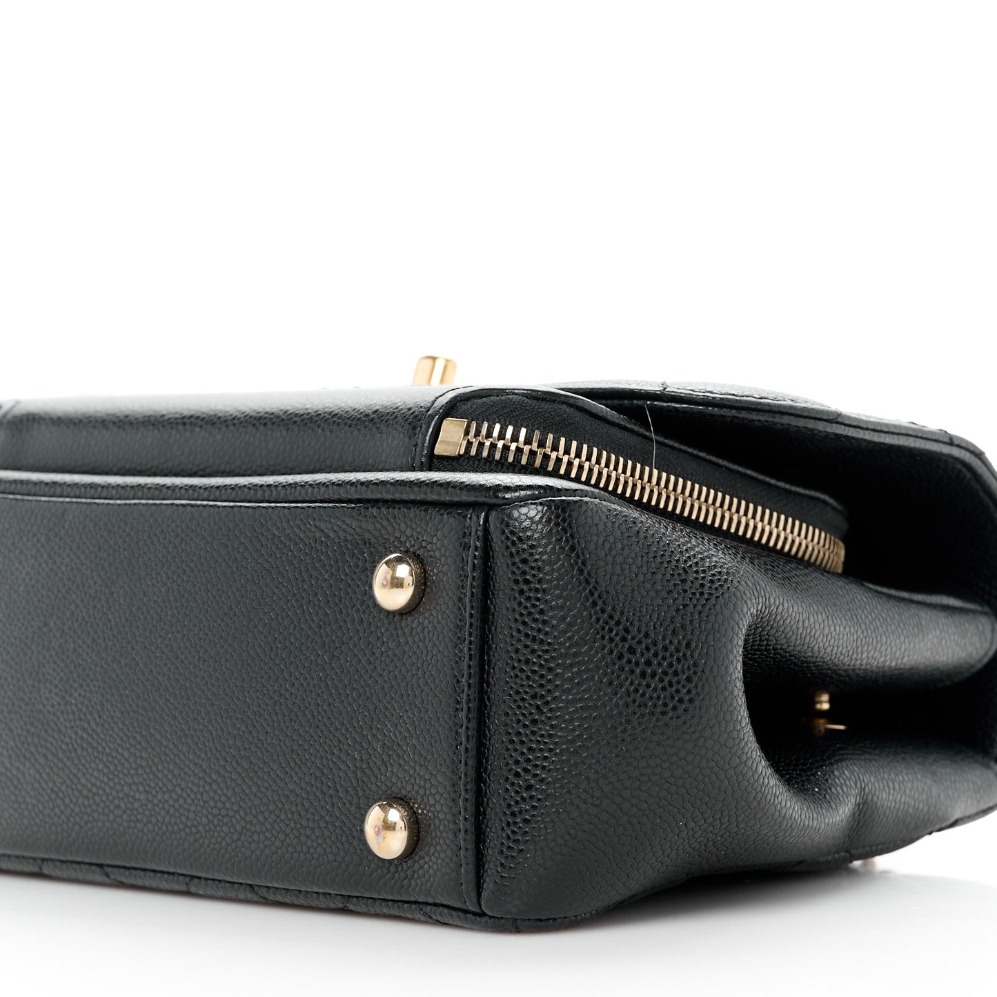 Caviar Quilted Mini Business Affinity Flap Black
