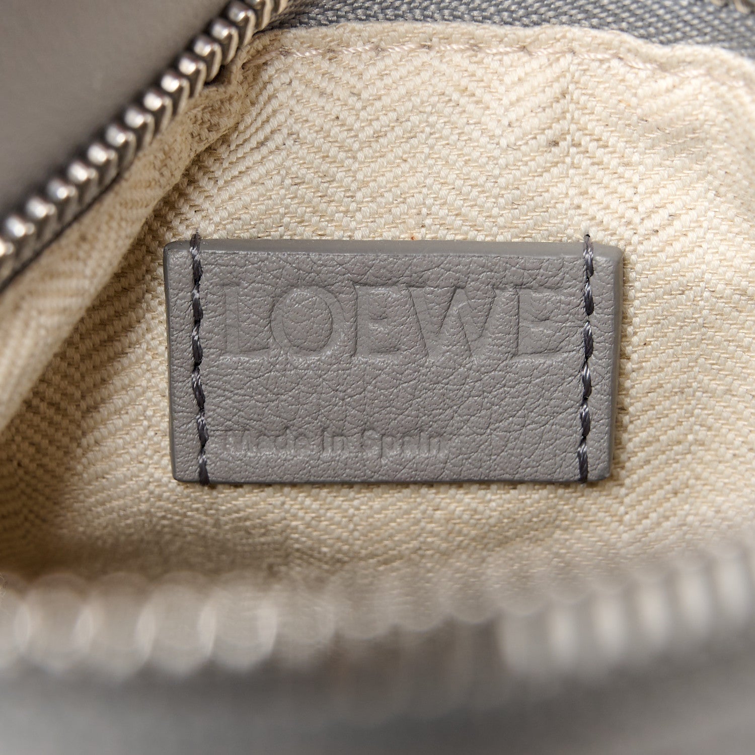 Loewe Calfskin Small Puzzle Bag Pearl Grey 6 of 10