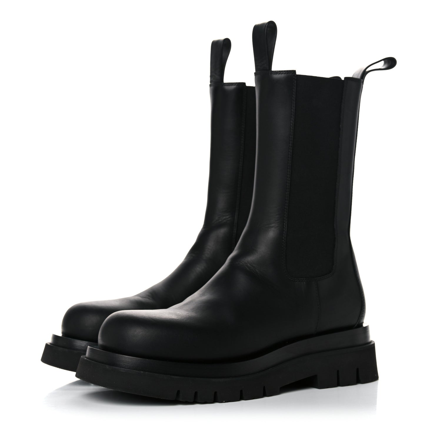 Calfskin The Lug Chelsea Boots 37.5 Black