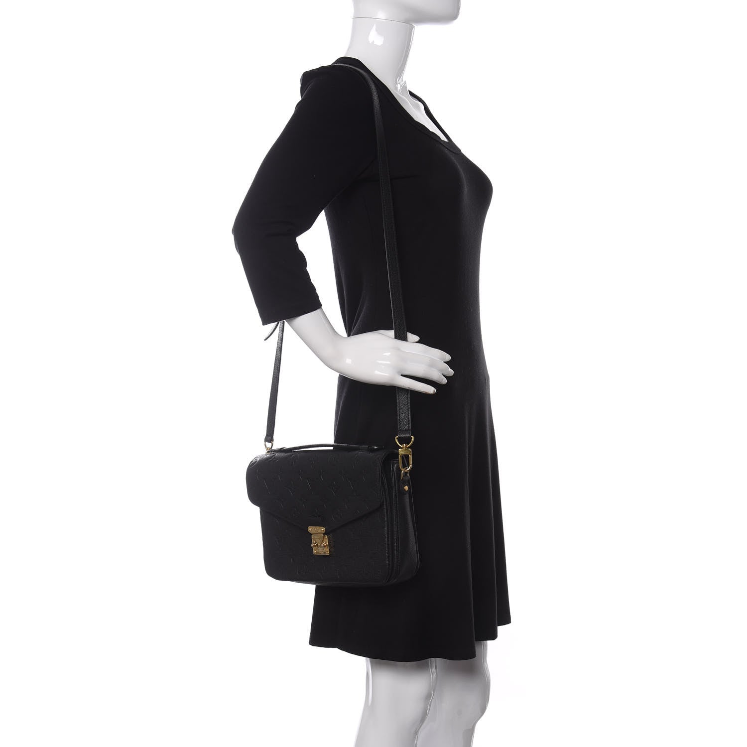 Louis Vuitton Empreinte Pochette Metis Black 2 of 13