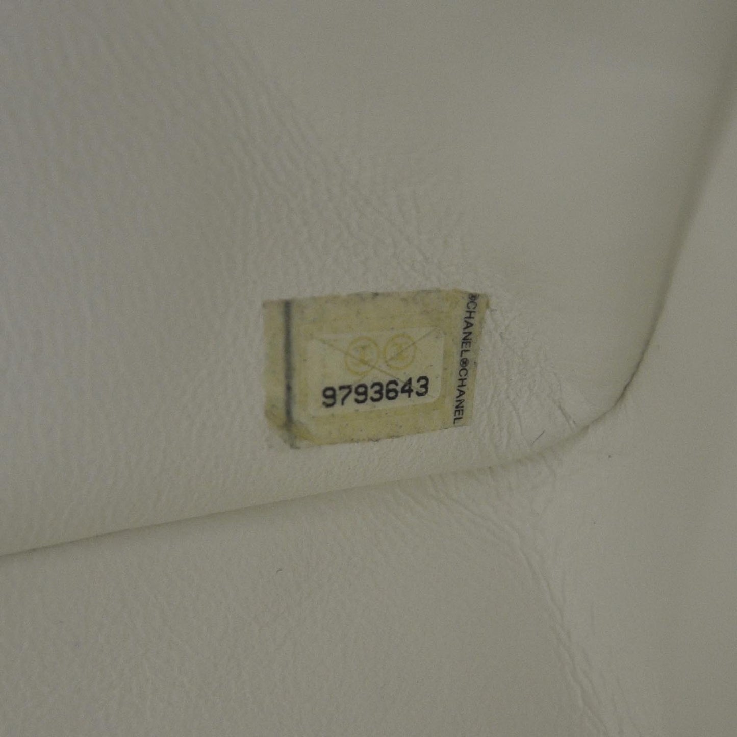 Lambskin Quilted Jumbo Flap White