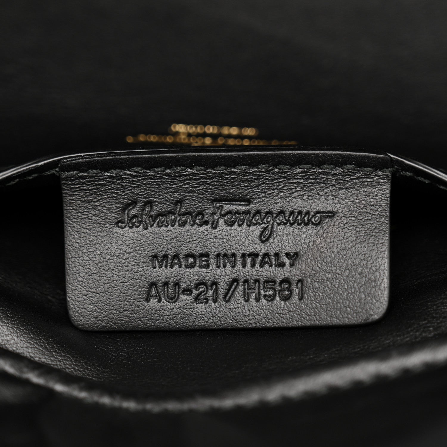 Salvatore Ferragamo Canvas Calfskin Gancini Studded Waist Bag Black Beige 7 of 10