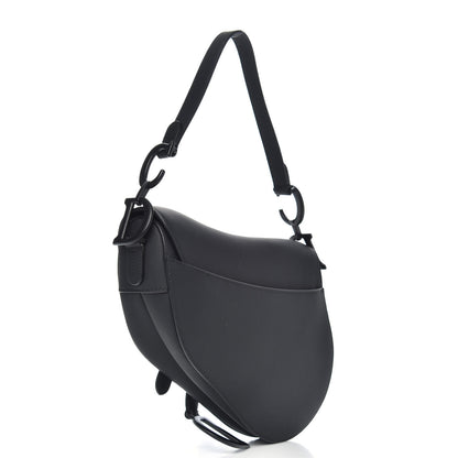 Christian Dior Ultra Matte Calfskin Saddle Bag Black 3 of 9