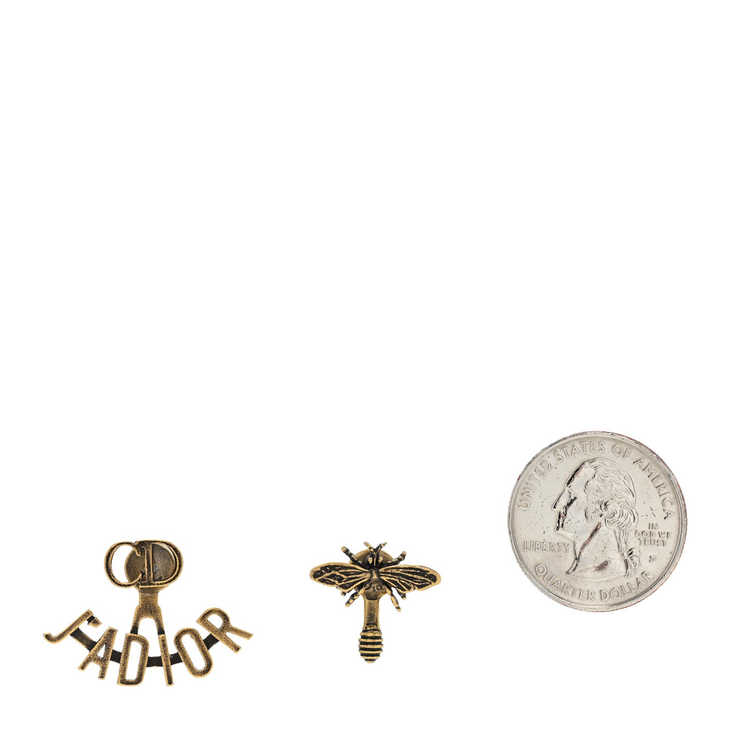 Metal J'adior Earrings Aged Gold