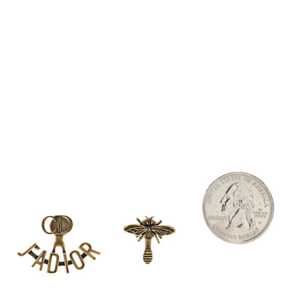 Christian Dior Metal J'adior Earrings Aged Gold 2 of 4