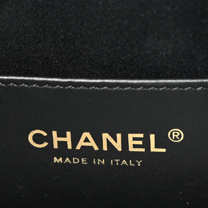 Chanel Denim Quilted Small Chanel 25 Handbag Black 6 of 11
