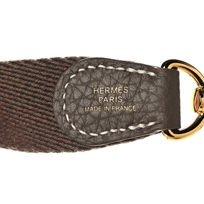 Hermes Taurillon Clemence Evelyne TPM Etoupe 9 of 10