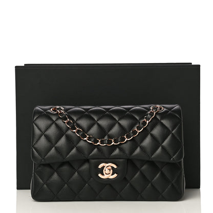 Chanel Lambskin Quilted Small Double Flap Black 11 of 11