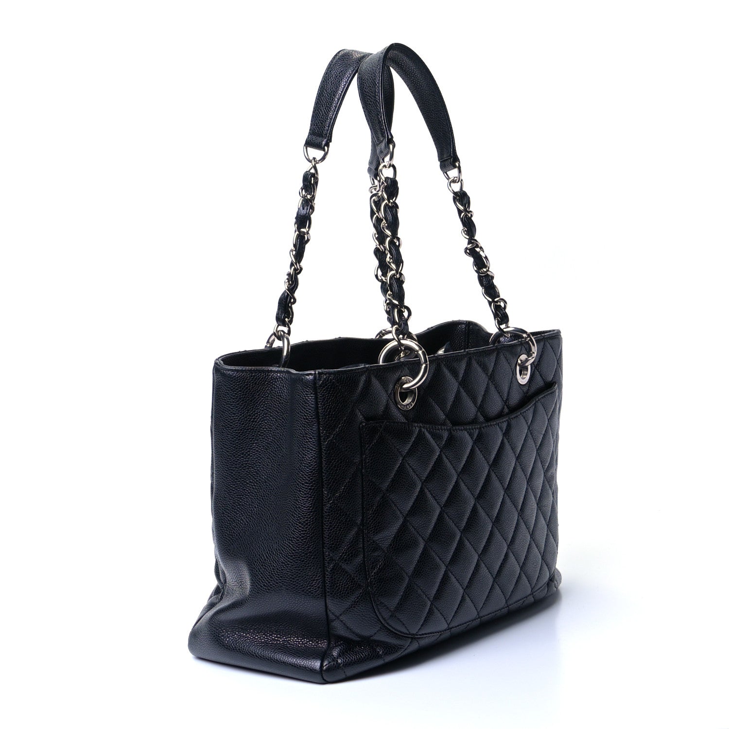 Chanel Caviar Quilted Grand Shopping Tote GST Black 2 of 5