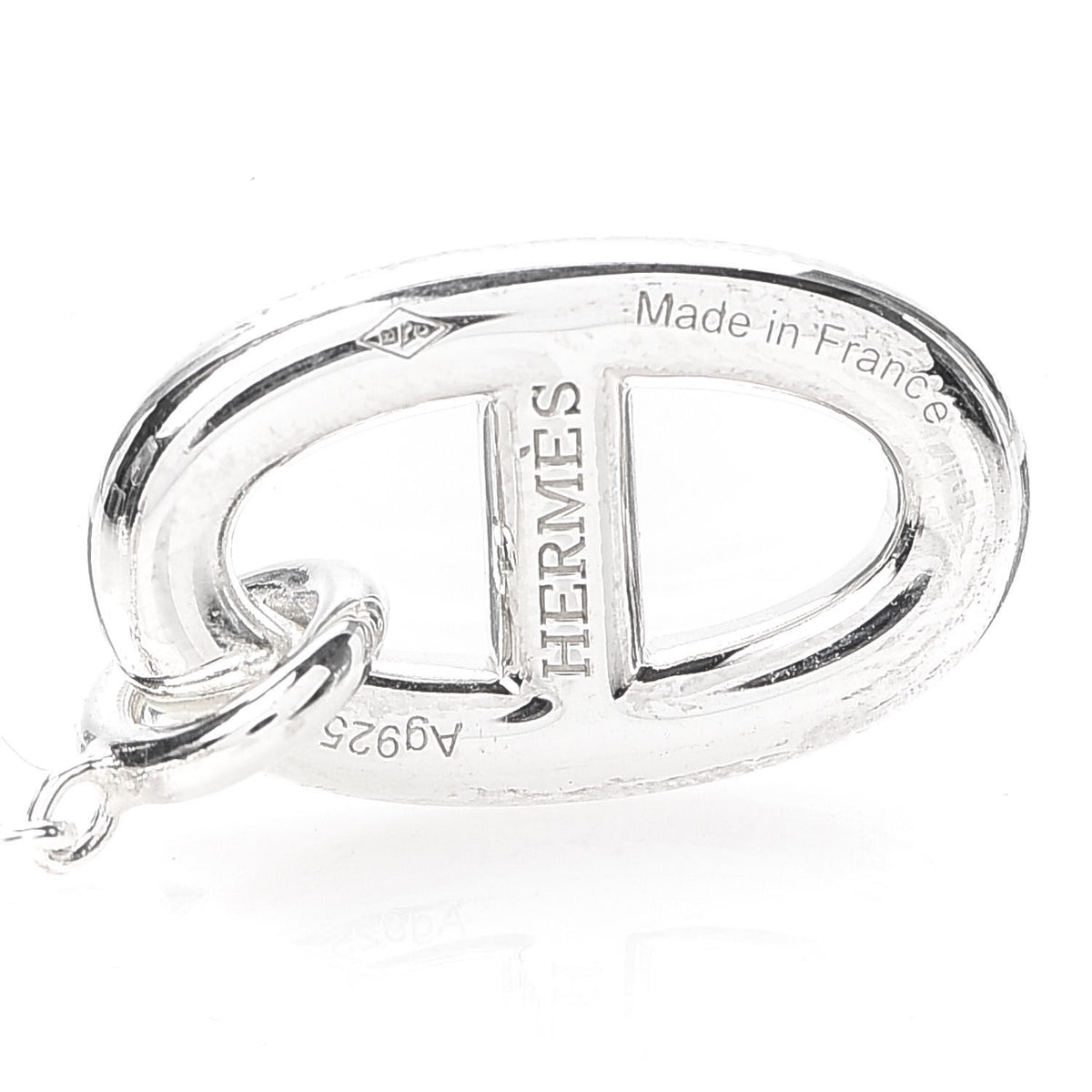 Hermes Sterling Silver Farandole Drop Earrings 4 of 5