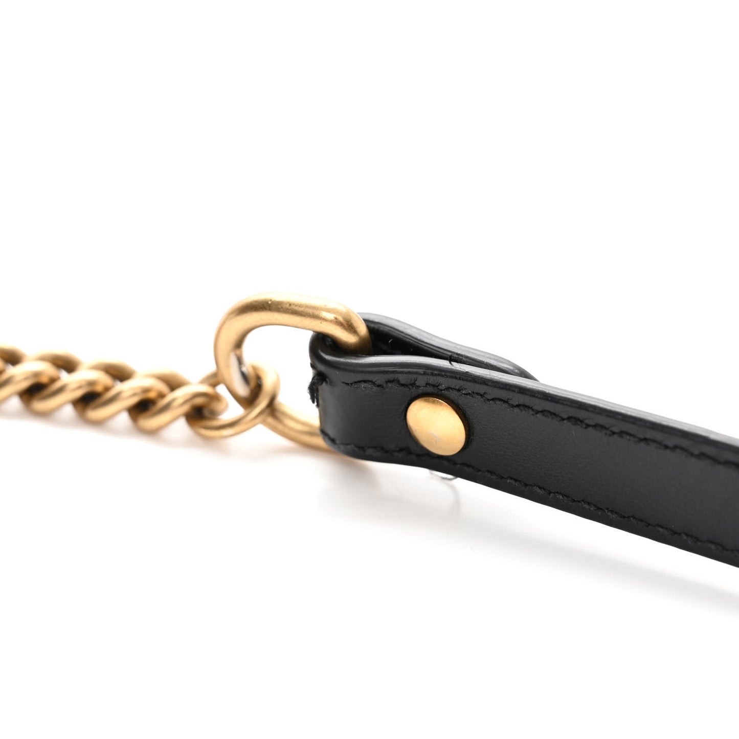 Calfskin Matelasse Mini GG Marmont Chain Shoulder Bag Black