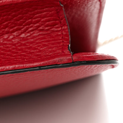 Gucci Dollar Calfskin Interlocking G Shoulder Bag Red 17 of 21