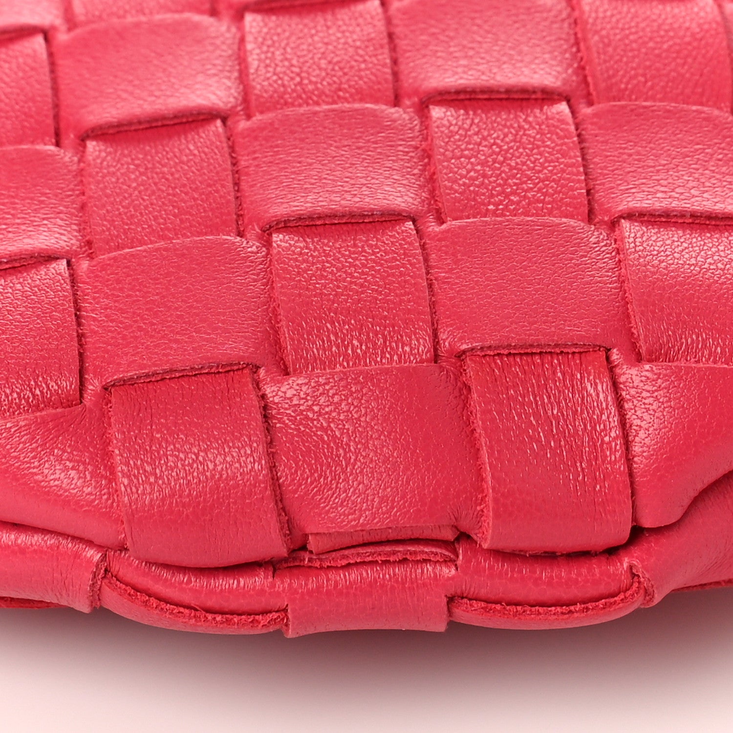 Bottega Veneta Nappa Intrecciato Small Turn Pouch Cranberry 8 of 8