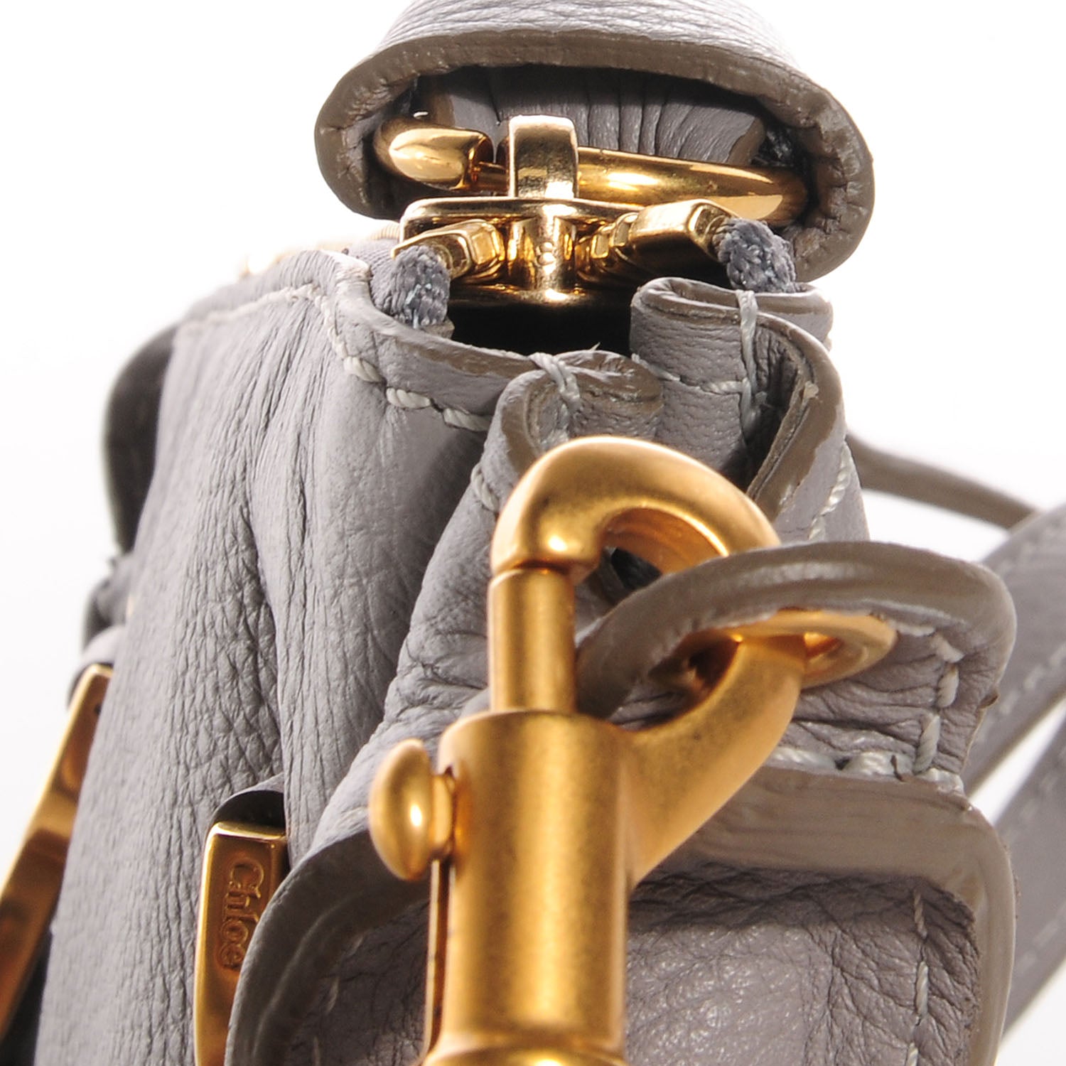 Chloe Calfskin Mini Marcie Satchel Cashmere Grey 8 of 12