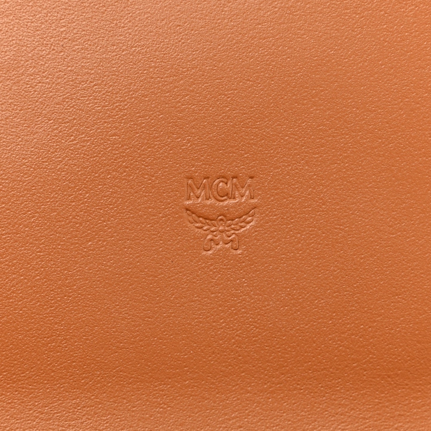 Visetos Large Trifold Flap Wallet Cognac