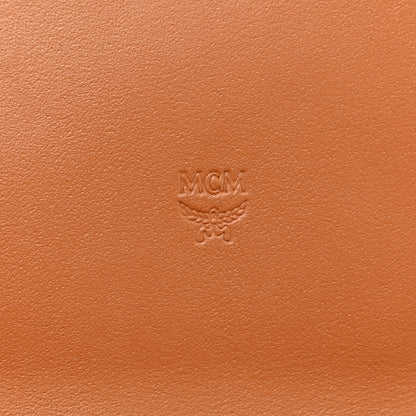 MCM Visetos Large Trifold Flap Wallet Cognac 6 of 7