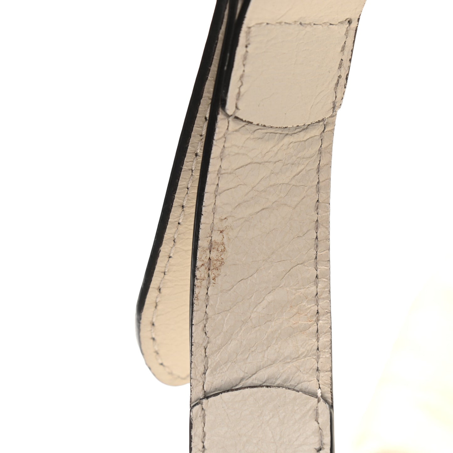 Fluffy Calfskin Morpheus Hobo Shoulder Bag White