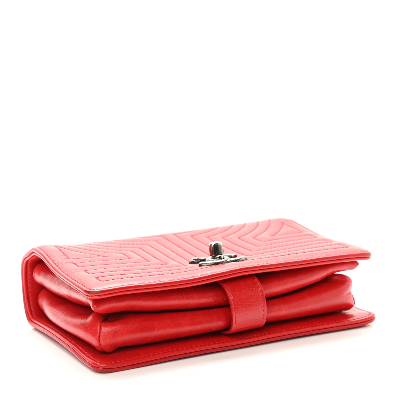 Chanel Calfskin Quilted Small Korean Garden Flap Red 3 of 12